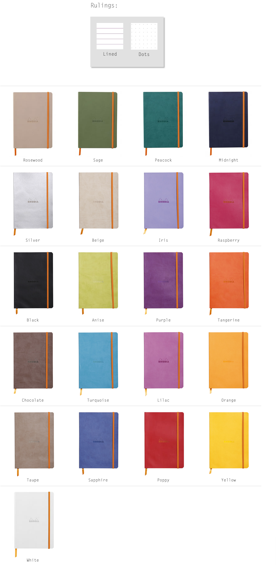 RHODIA Notebook - Rhodiarama Softcover A5 - KSGILLS.com | The Writing Instruments Expert