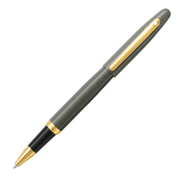 COMING SOON !!! - Sheaffer VFM Rollerball Pen Matte - Gray Light Gold Trim with PVD (with LASER Engraving) - KSGILLS.com | The Writing Instruments Expert