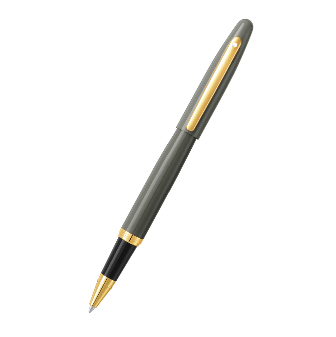 COMING SOON !!! - Sheaffer VFM Rollerball Pen Matte - Gray Light Gold Trim with PVD (with LASER Engraving) - KSGILLS.com | The Writing Instruments Expert