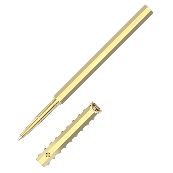 Swarovski Classic Ballpoint Pen - Yellow Gold Monochrome (with LASER Engraving) - KSGILLS.com | The Writing Instruments Expert