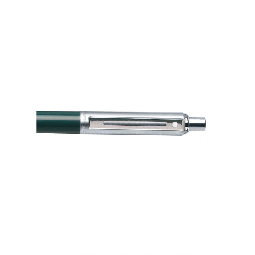 Sheaffer Sentinel Ballpoint Pen - Chrome Cap Green Barrel Chrome Trim (with LASER Engraving) - KSGILLS.com | The Writing Instruments Expert