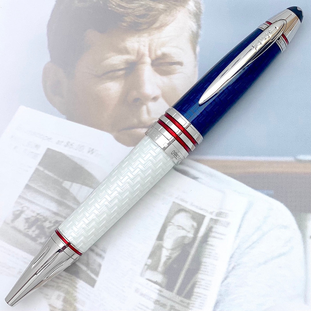 Montblanc John F. Kennedy JFK Limited Edition 1917 Multi-Color Metal Ballpoint Pen - KSGILLS.com | The Writing Instruments Expert