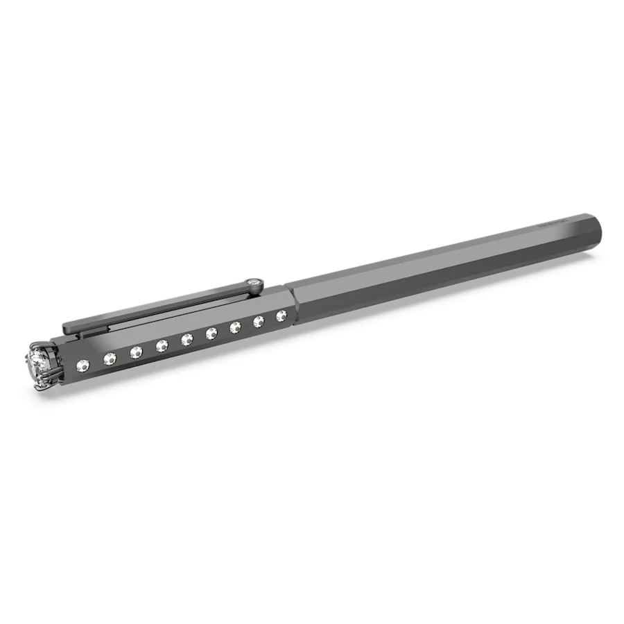 Swarovski Classic Ballpoint Pen - Black Monochrome (with LASER Engraving) - KSGILLS.com | The Writing Instruments Expert