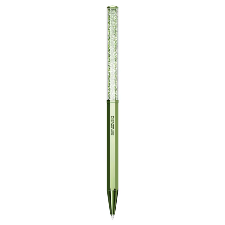 Swarovski Crystalline Octagon Ballpoint Pen - Dark Green (with LASER Engraving) - KSGILLS.com | The Writing Instruments Expert