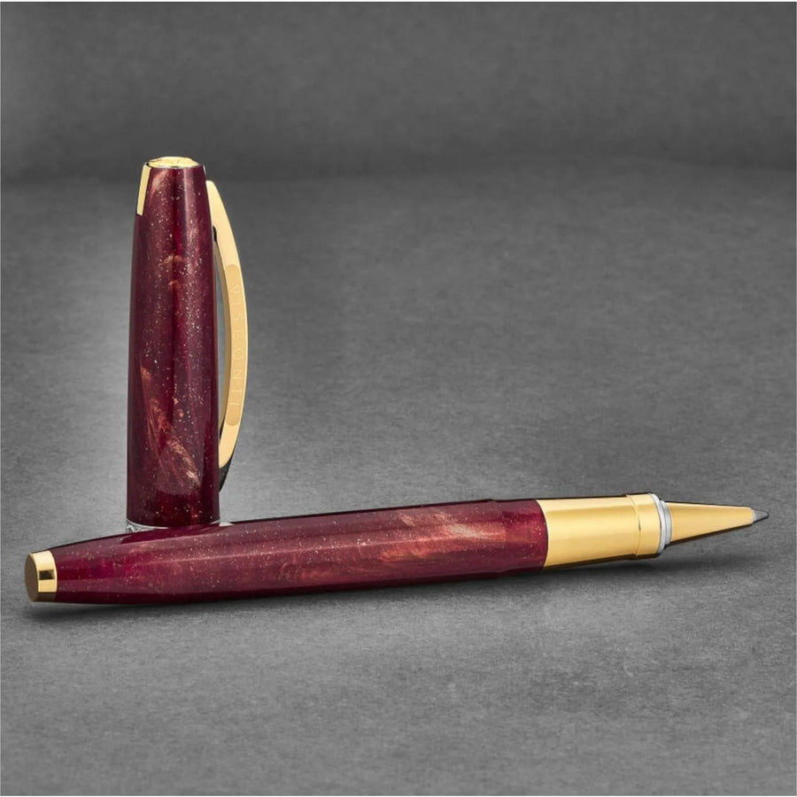 Visconti Queen Elizabeth II Diamond Jubilee Rollerball Pen - Bordeaux Red - KSGILLS.com | The Writing Instruments Expert