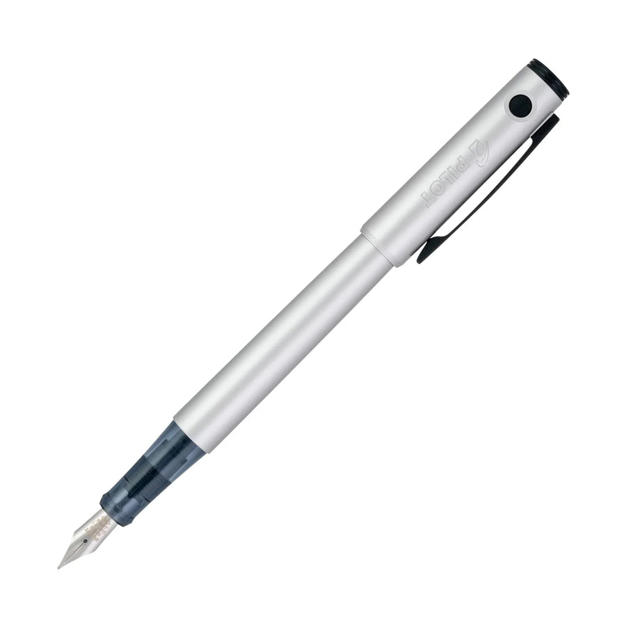 Pilot Explorer Fountain Pen - Silver Achromatic (with LASER Engraving) - KSGILLS.com | The Writing Instruments Expert