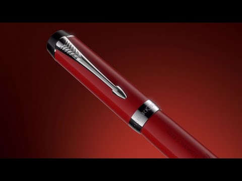 Parker Duofold Fountain Pen - Big Orange Red Vintage