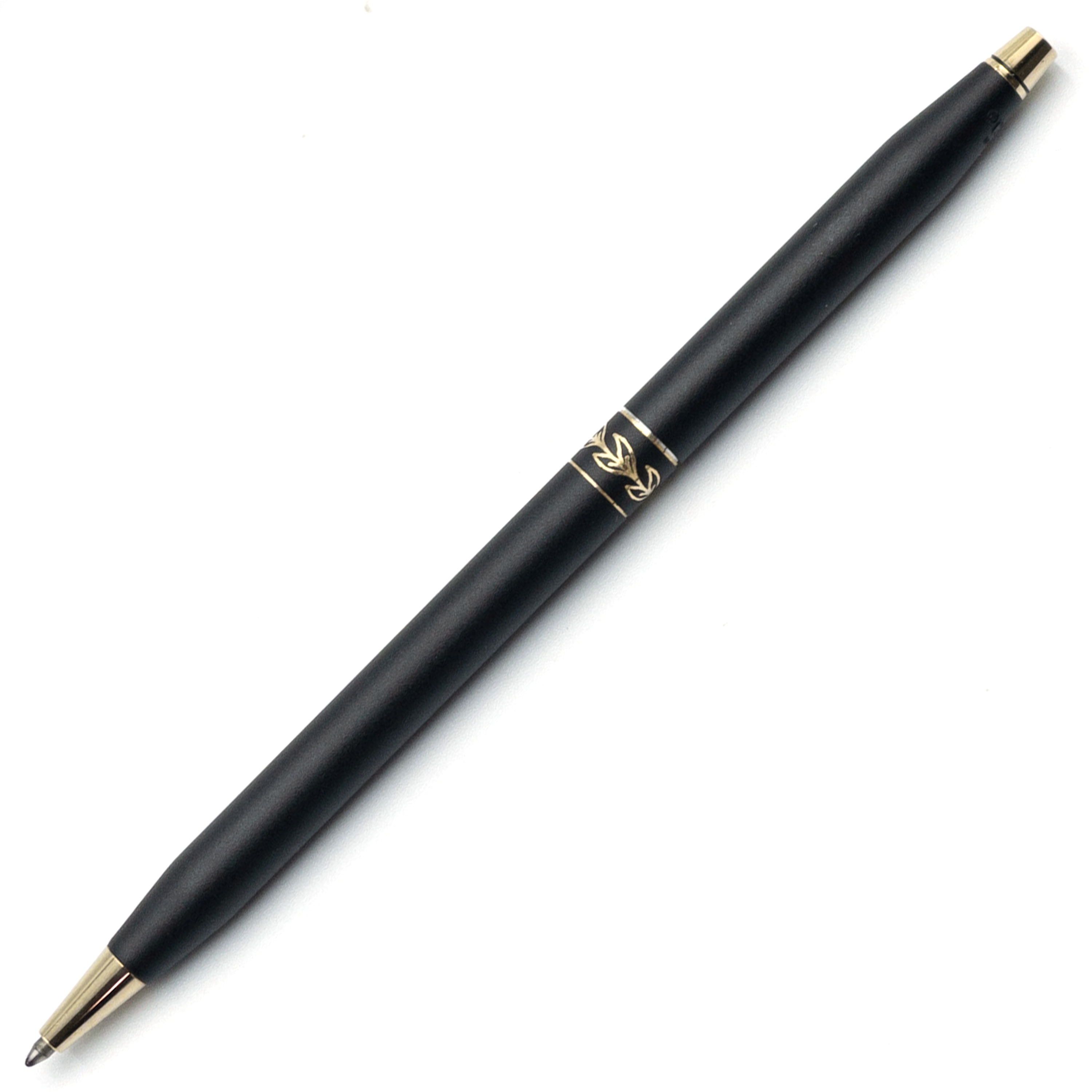 Cross Classic Century Ballpoint Pen - Matte Black Gold Trim