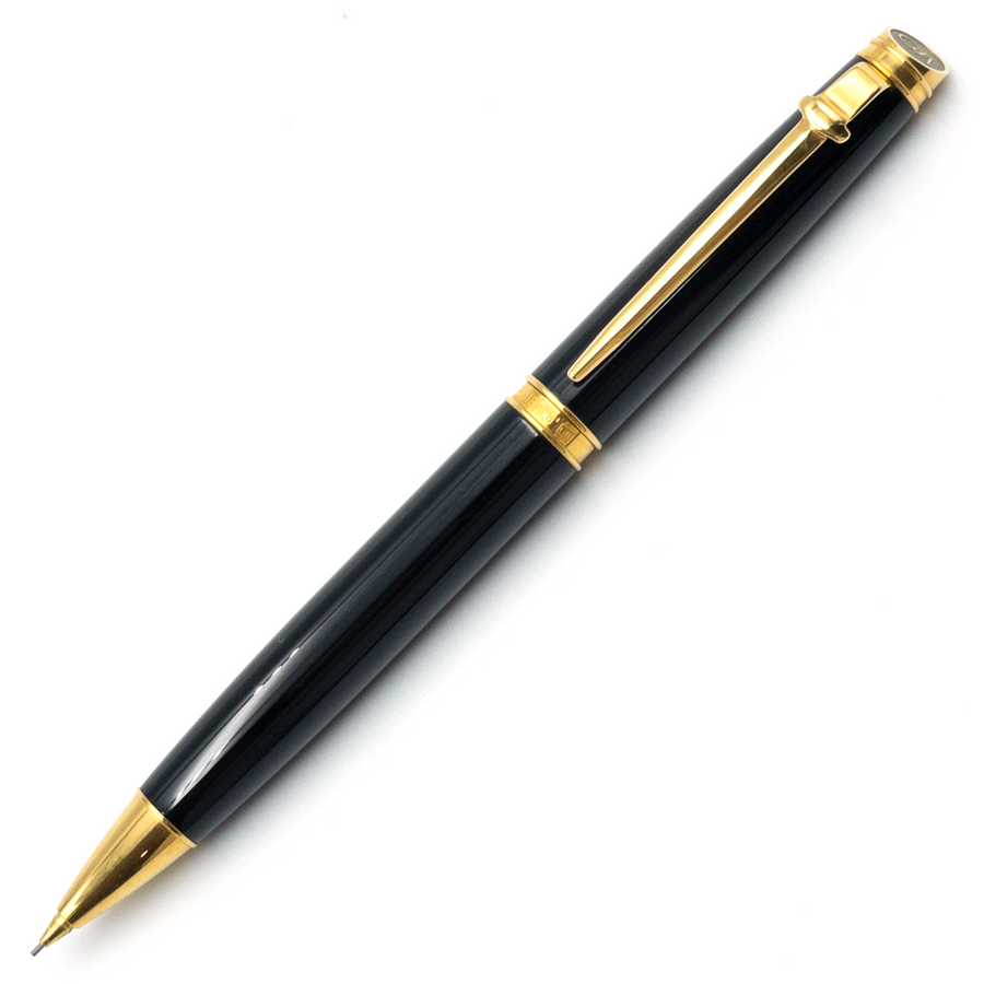 Caran d'Ache Leman Mechanical Pencil - Black Gold Trim (0.7mm) - KSGILLS.com | The Writing Instruments Expert