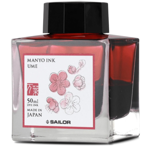 Sailor Ink Bottle 50ml Manyo Fountain Pen - Ume - KSGILLS.com | The Writing Instruments Expert