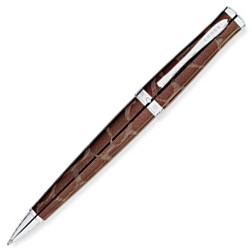 Cross Sauvage Ballpoint Pen - Brown Tourmaline Giraffe - KSGILLS.com | The Writing Instruments Expert