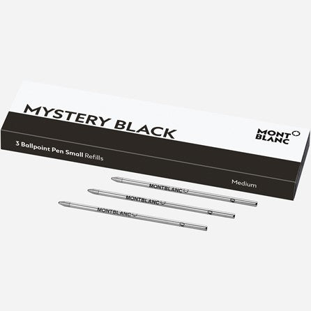 Montblanc Refill (SMALL) MINI Ballpoint Pen (Pack of 3) - Mystery Black - KSGILLS.com | The Writing Instruments Expert