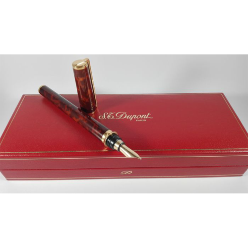 S.T. Dupont Montparnasse Tortoise China Lacquer - Prestige Line Fountain Pen - KSGILLS.com | The Writing Instruments Expert