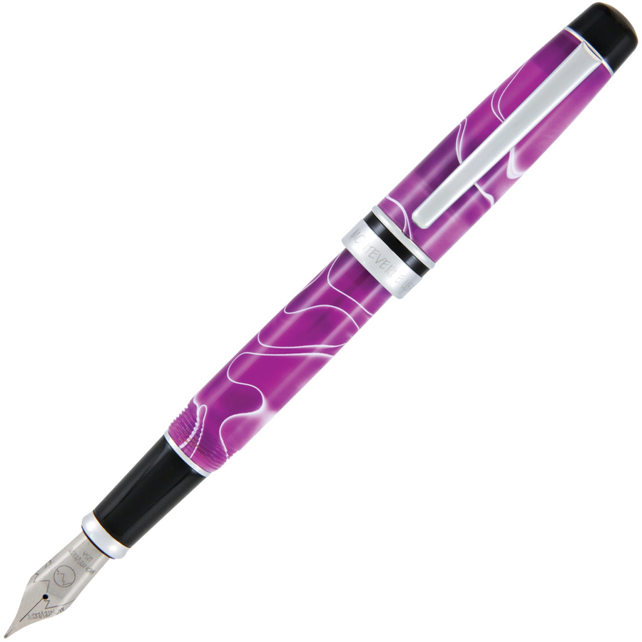 Monteverde Prima Fountain Pen - Purple Swirl - KSGILLS.com | The Writing Instruments Expert