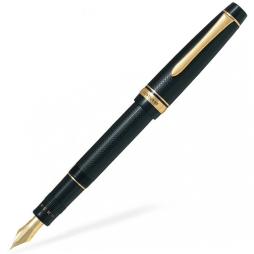 Pilot Justus 95 Fountain Pen - Black Gold Trim - KSGILLS.com | The Writing Instruments Expert