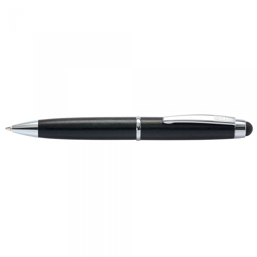 Online Mini Wood Ballpoint Pen - Blackwood (Mini Sized with Stylus) - KSGILLS.com | The Writing Instruments Expert