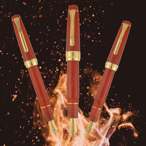 Sailor Pro Gear Standard Fire Gold Trim Fountain Pen (Limited Edition) - KSGILLS.com | The Writing Instruments Expert