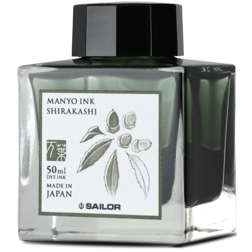 Sailor Ink Bottle 50ml Manyo Fountain Pen - Shirakashi - KSGILLS.com | The Writing Instruments Expert