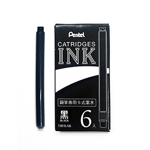 Pentel Ink Cartridges - Black (Pack of 6) - KSGILLS.com | The Writing Instruments Expert