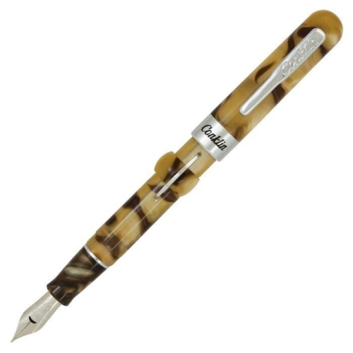 Conklin Mark Twain Crescent Filler Fountain Pen - Peanut Butter - KSGILLS.com | The Writing Instruments Expert