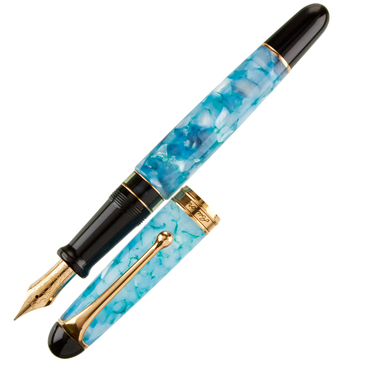 Aurora 888 Fountain Pen - Urano Blue Limited Edition - KSGILLS.com | The Writing Instruments Expert