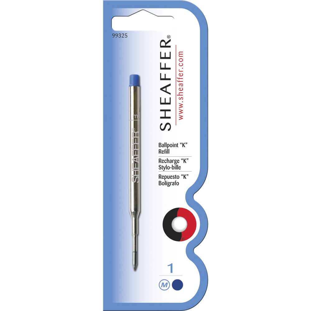 Sheaffer Refill Ballpoint "K" - Blue Medium (M) - KSGILLS.com | The Writing Instruments Expert