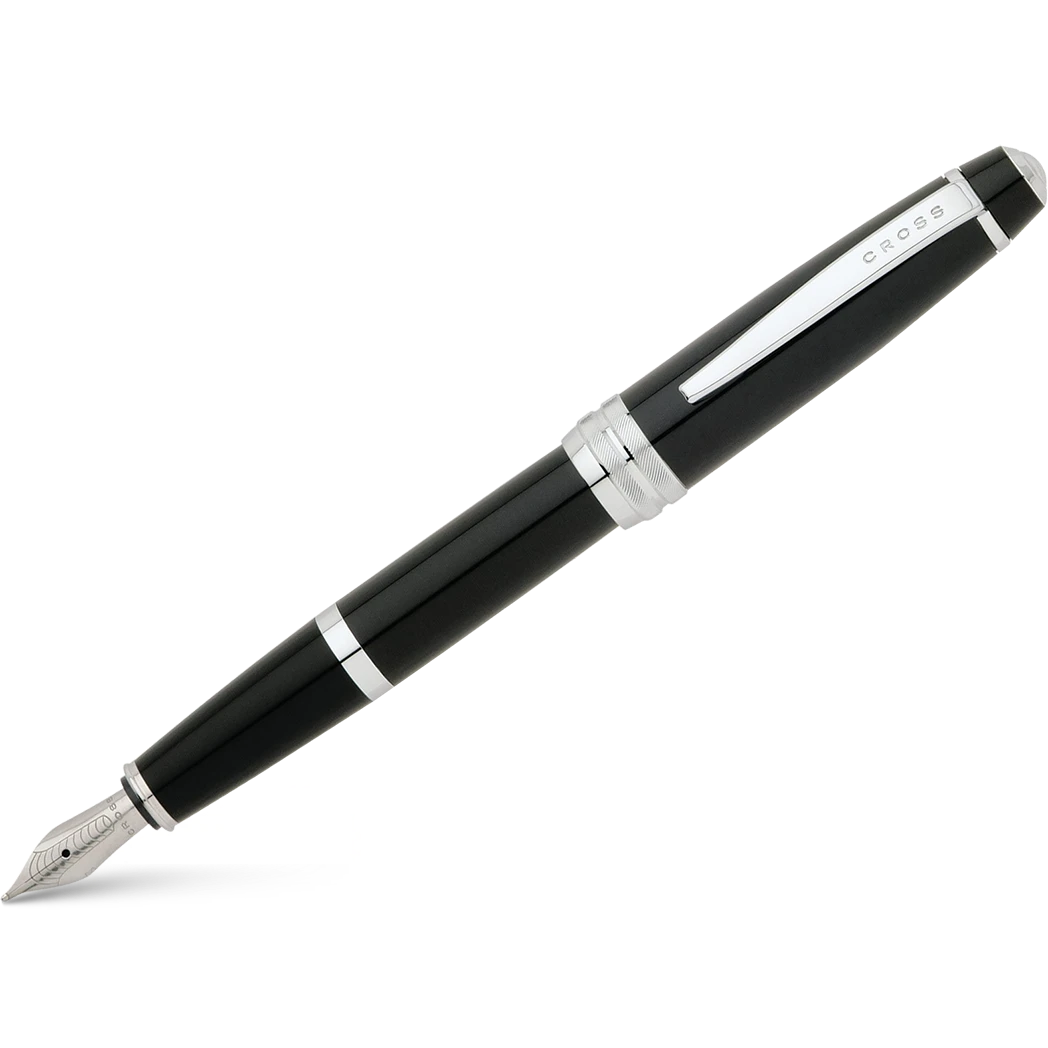 KSG set - Single Pen SET - Cross Bailey Fountain Pen - Black Chrome Trim - Medium (M) - KSGILLS.com | The Writing Instruments Expert