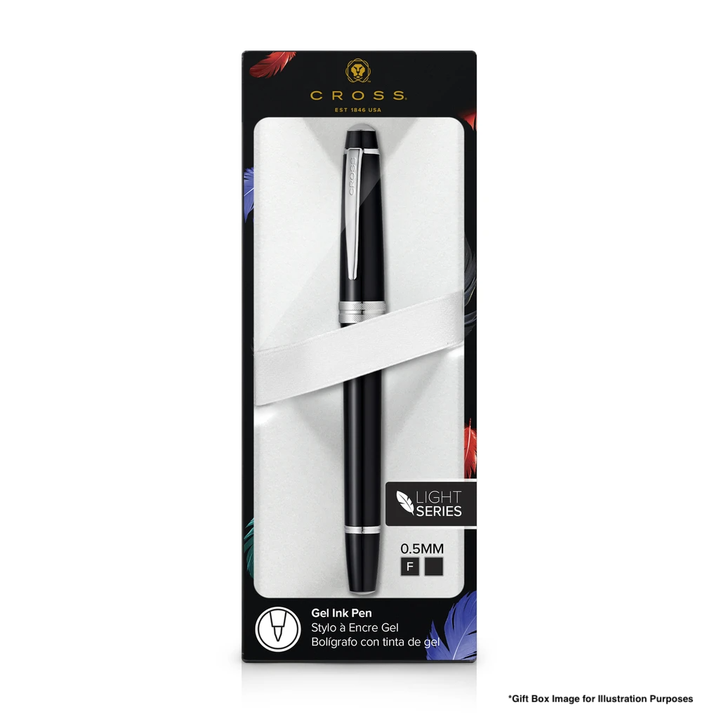 Cross Bailey Light Rollerball Pen - White Chrome Trim Glossy Polished Resin - KSGILLS.com | The Writing Instruments Expert