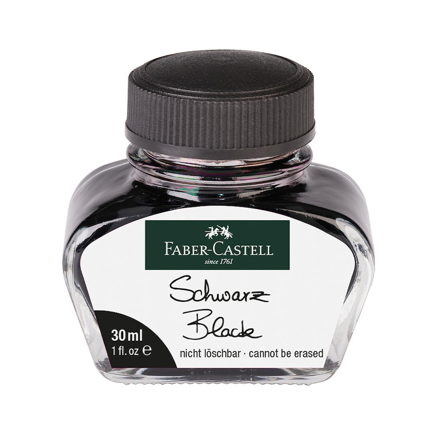 Faber-Castell Ink Bottle (30ml) - Black - KSGILLS.com | The Writing Instruments Expert