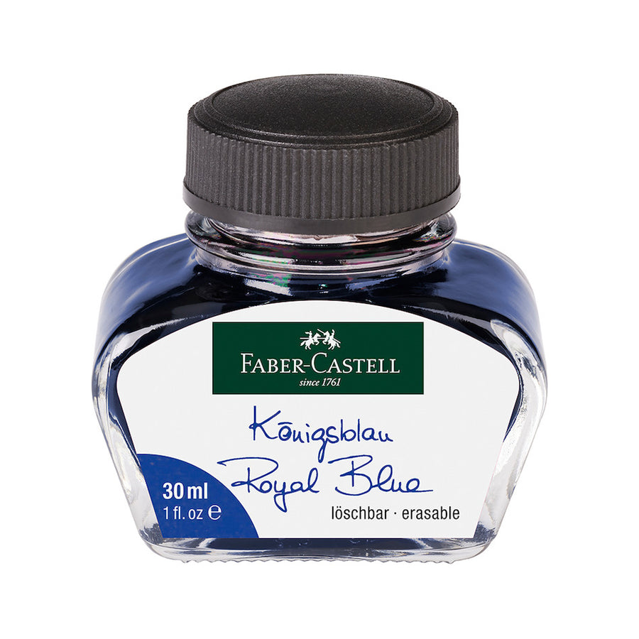 Faber-Castell Ink Bottle (30ml) - Royal Blue - KSGILLS.com | The Writing Instruments Expert