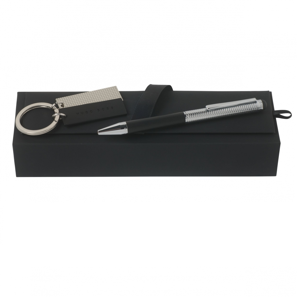 Hugo Boss HSI5164 Grid Gun Ballpoint Pen - KSGILLS.com | The Writing Instruments Expert