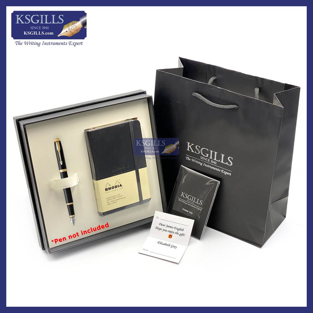 Aurora Magellano Fountain Pen - Brushed Steel Gold Trim - KSGILLS.com | The Writing Instruments Expert