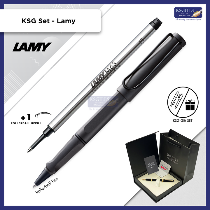KSG set - Single Pen SET - Lamy Safari Rollerball Pen [Various Colours] - KSGILLS.com | The Writing Instruments Expert
