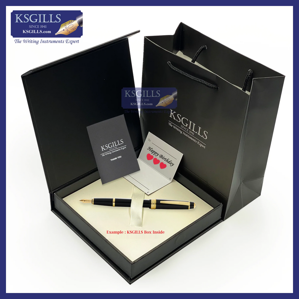 Parker Urban Fashion Fountain Pen SET - Vacumatic Silver Chrome Trim - Medium (M) (with KSGILLS Premium Gift Box) - KSGILLS.com | The Writing Instruments Expert