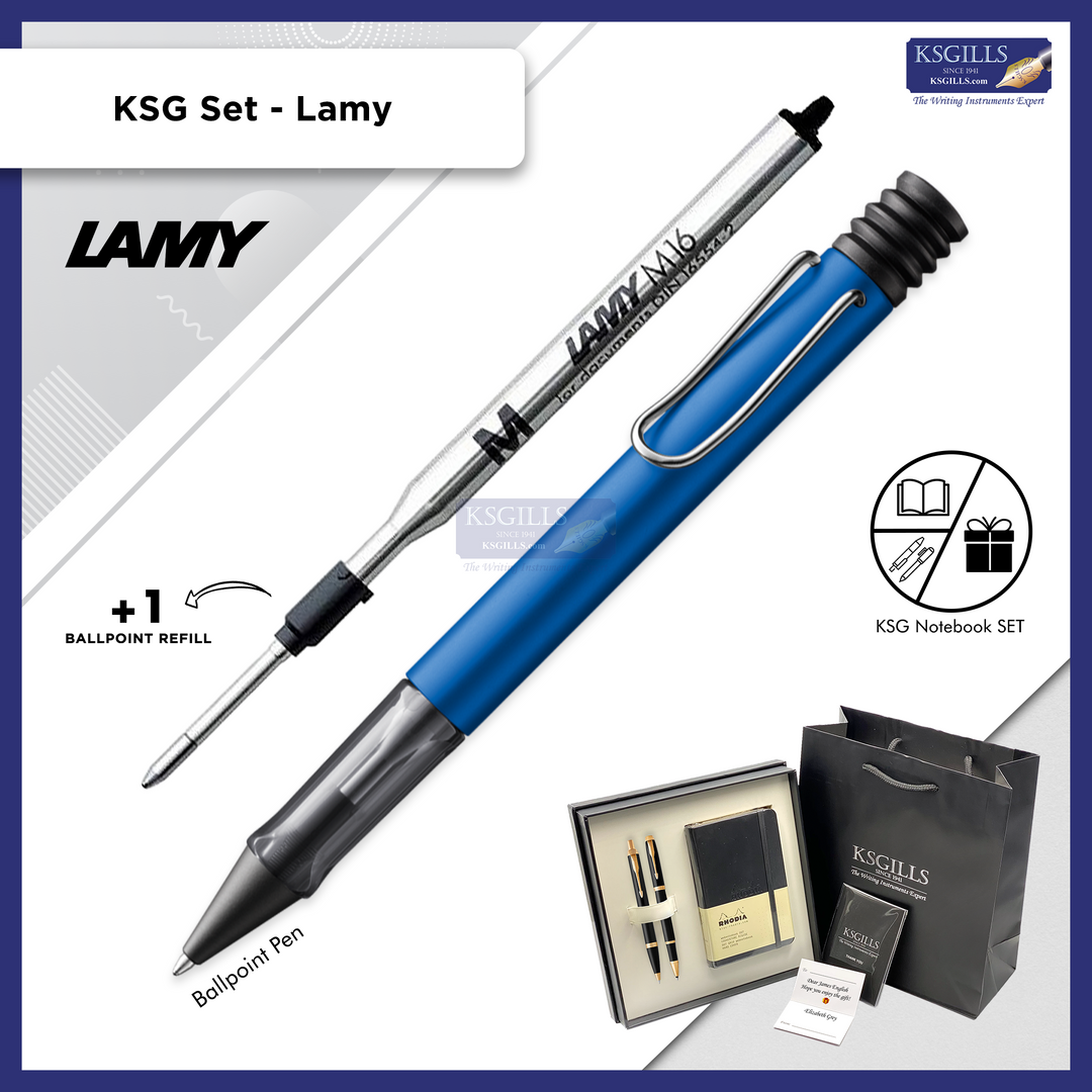 KSG set - Single Pen SET - Lamy Al-Star Ballpoint Pen (Aluminium) [Various Colours] - KSGILLS.com | The Writing Instruments Expert