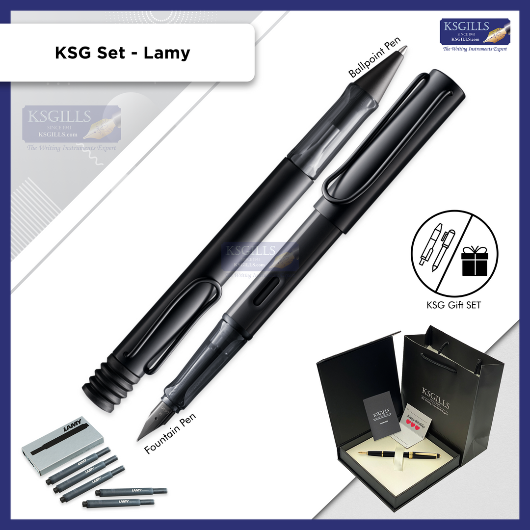 KSG set - Lamy Al-Star SET Fountain & Ballpoint Pen Set - Black - KSGILLS.com | The Writing Instruments Expert