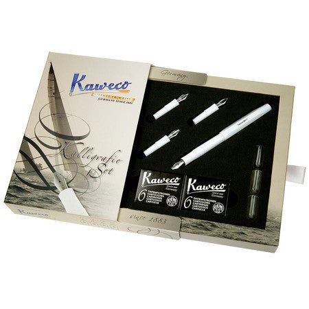Kaweco Classic Sport White Calligraphy Set - KSGILLS.com | The Writing Instruments Expert