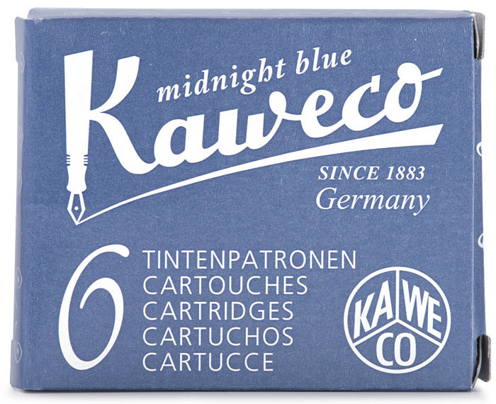 Kaweco Ink Cartridges Midnight Blue Pack of 6 - KSGILLS.com | The Writing Instruments Expert