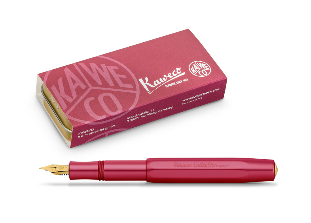 KSG set - Kaweco AL Sport Fountain Pen - Ruby Red Collection Special Edition - KSGILLS.com | The Writing Instruments Expert