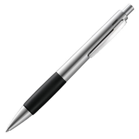Lamy Accent Ballpoint Pen - AL KK Palladium Rubber - KSGILLS.com | The Writing Instruments Expert