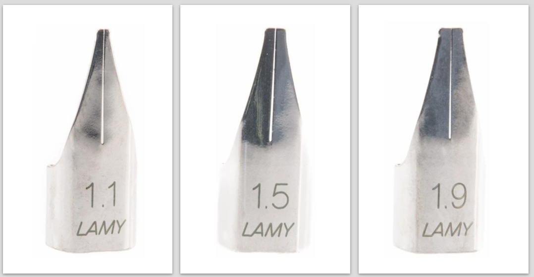 Lamy Nib Calligraphy (Z50)  - Stub (Italic) - Silver Steel - KSGILLS.com | The Writing Instruments Expert