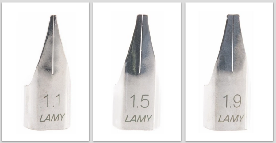 Lamy Nib Calligraphy (Z50)  - Stub (Italic) - Silver Steel - KSGILLS.com | The Writing Instruments Expert