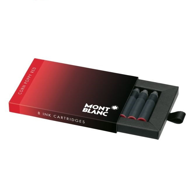 Montblanc Ink Cartridge Fountain Pen - Corn Poppy Red - KSGILLS.com | The Writing Instruments Expert