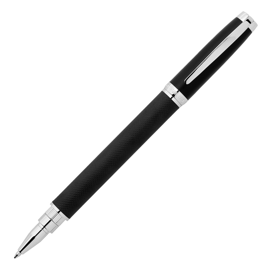 Cerruti 1881 Myth Rollerball Pen - Black Chrome Trim - KSGILLS.com | The Writing Instruments Expert