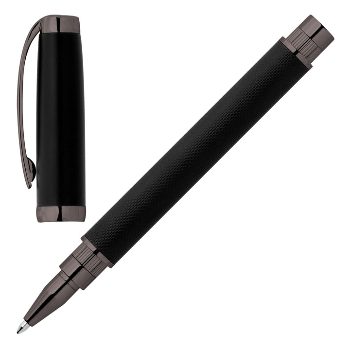 Cerruti 1881 Myth Rollerball Pen - Black Gun Black Trim - KSGILLS.com | The Writing Instruments Expert