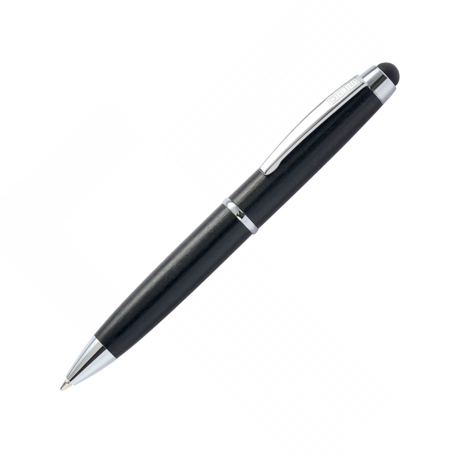 Online Mini Wood Ballpoint Pen - Blackwood (Mini Sized with Stylus) - KSGILLS.com | The Writing Instruments Expert