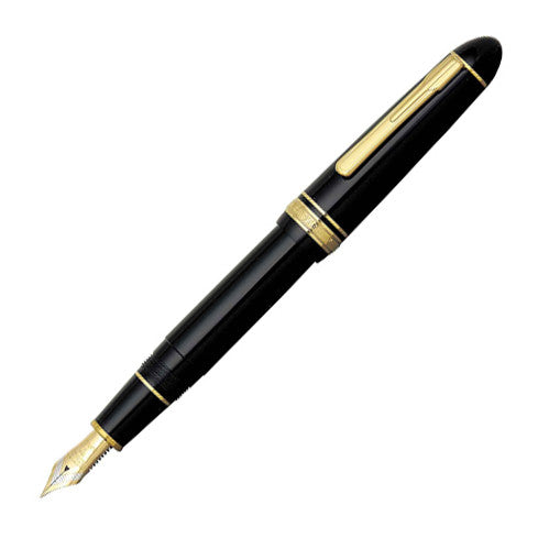 Platinum President Black Gold Trim Fountain Pen - KSGILLS.com | The Writing Instruments Expert