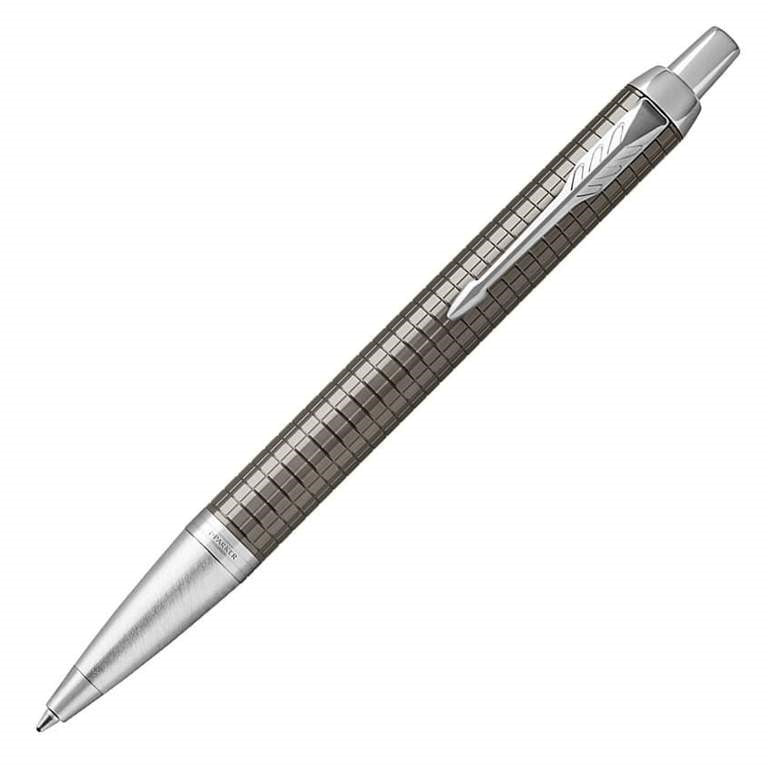 Parker IM Premium Chiseled Dark Espresso Chrome Trim Ballpoint Pen - KSGILLS.com | The Writing Instruments Expert