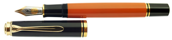 Pelikan Souveran M800 Burnt Orange Fountain Pen - KSGILLS.com | The Writing Instruments Expert
