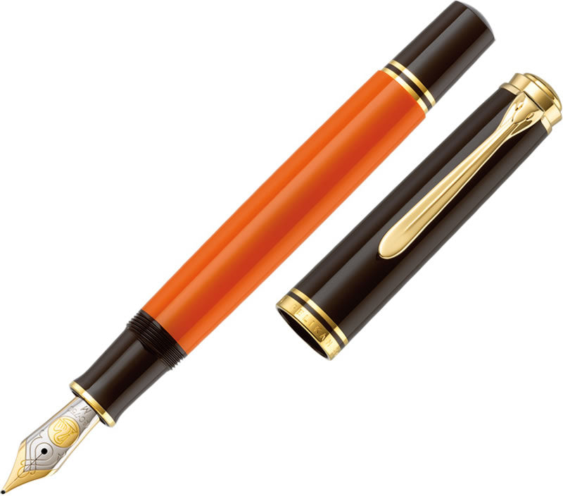 Pelikan Souveran M800 Burnt Orange Fountain Pen - KSGILLS.com | The Writing Instruments Expert